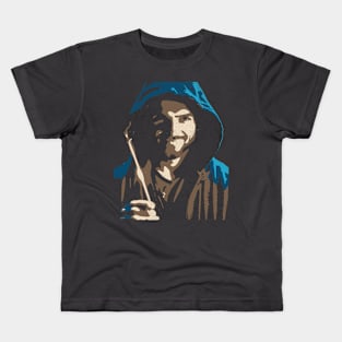 Halloween Warlock with Wand Kids T-Shirt